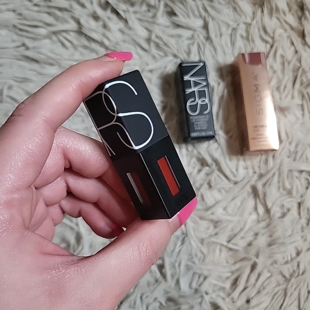 Lippy Bundle Nars Powermatte Lip Pigment Mini Starwoman Sigma Lip Cream Jojoba